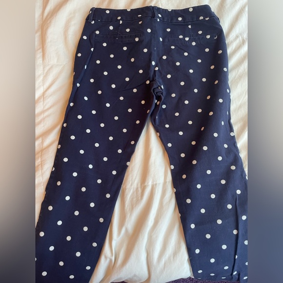 Old Navy Poka Dot Navy Pixie Pants - Picture 4 of 4